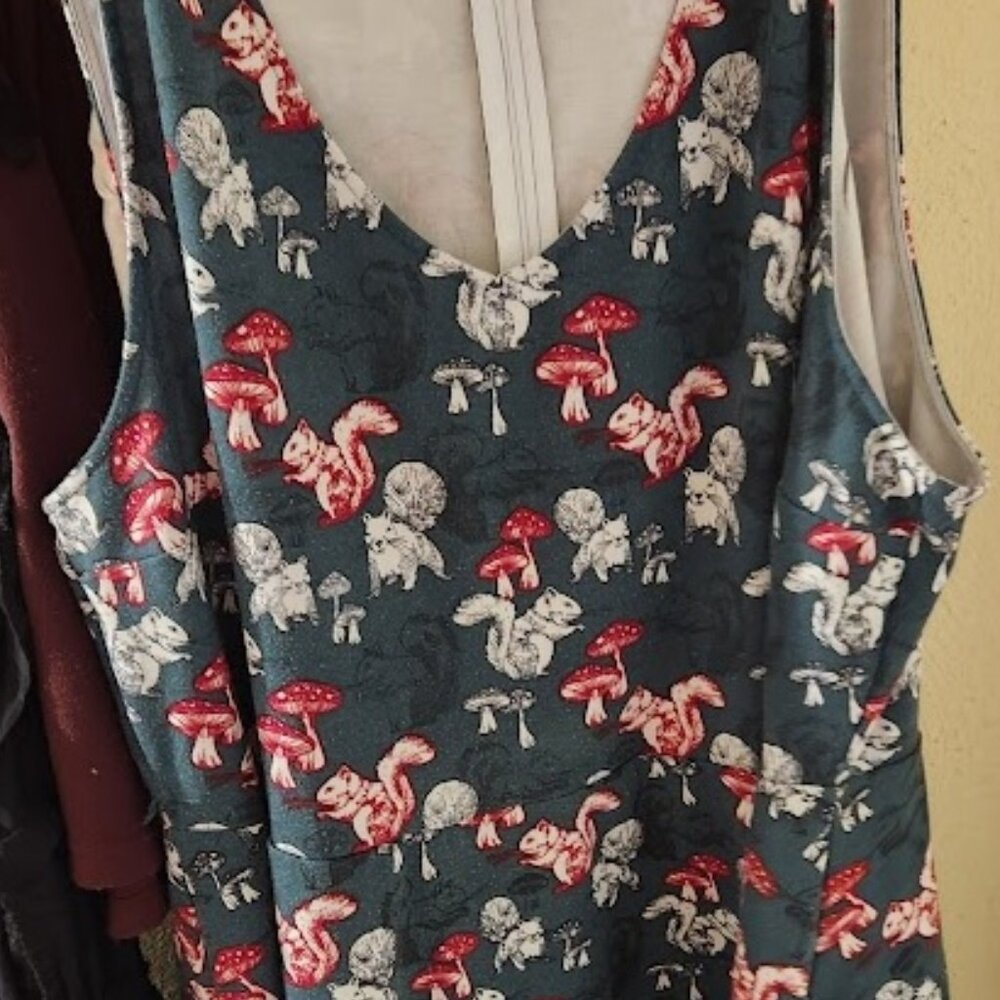 Modcloth This Day and Page Squirrel Dress